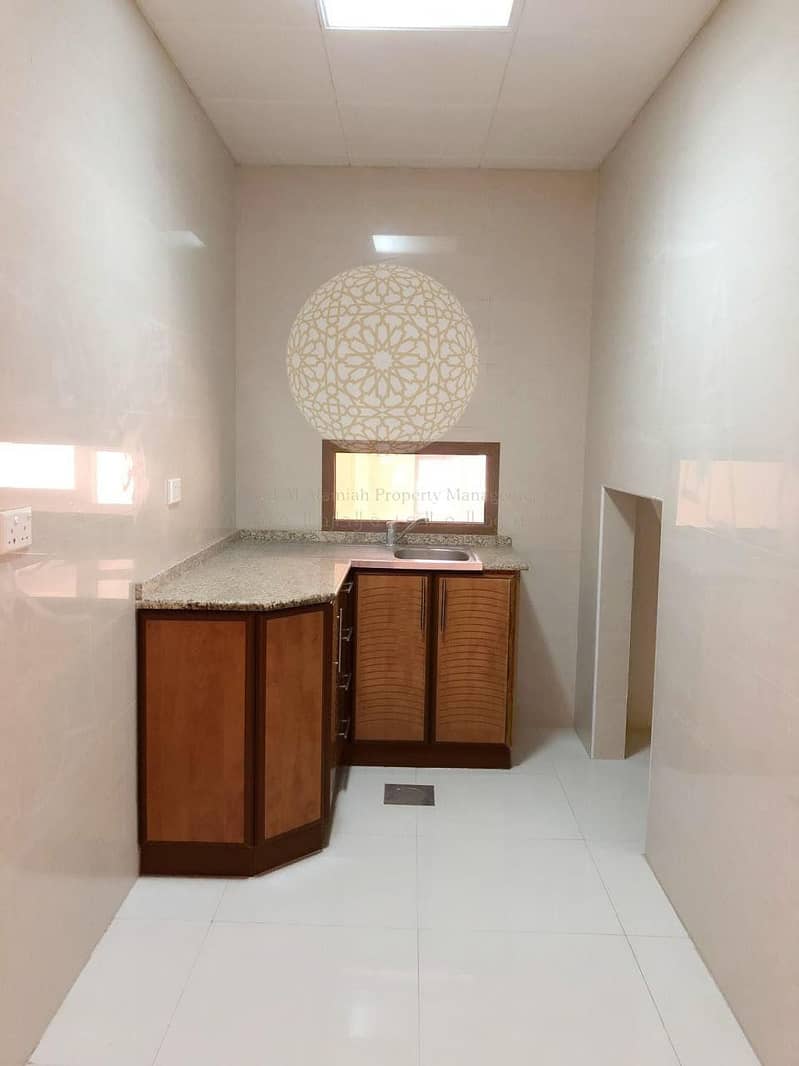 20 GREAT FINISHING SEMI INDEPENDENT VILLA WITH 6 MASTER BEDROOM AND MAID ROOM FOR RENT IN KHALIFA CITY A