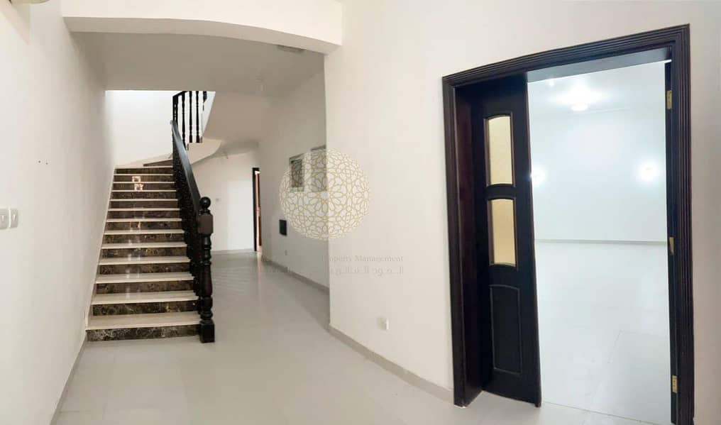 7 FANTASTIC 3 BEDROOM SEMI INDEPENDENT VILLA WITH MAID ROOM FOR RENT IN KHALIFA CITY A