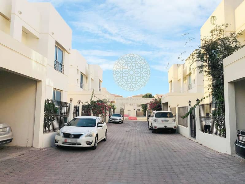 3 PREMIUM QUALITY 5 MASTER BEDROOM COMPOUND VILLA WITH SWIMMING POOL AND DRIVER ROOM FOR RENT IN MOHAMMED BIN ZAYED CITY