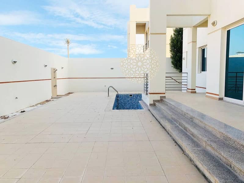 7 PREMIUM QUALITY 5 MASTER BEDROOM COMPOUND VILLA WITH SWIMMING POOL AND DRIVER ROOM FOR RENT IN MOHAMMED BIN ZAYED CITY