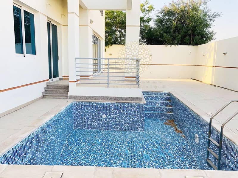 8 PREMIUM QUALITY 5 MASTER BEDROOM COMPOUND VILLA WITH SWIMMING POOL AND DRIVER ROOM FOR RENT IN MOHAMMED BIN ZAYED CITY
