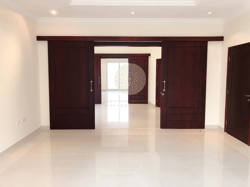 15 PREMIUM QUALITY 5 MASTER BEDROOM COMPOUND VILLA WITH SWIMMING POOL AND DRIVER ROOM FOR RENT IN MOHAMMED BIN ZAYED CITY