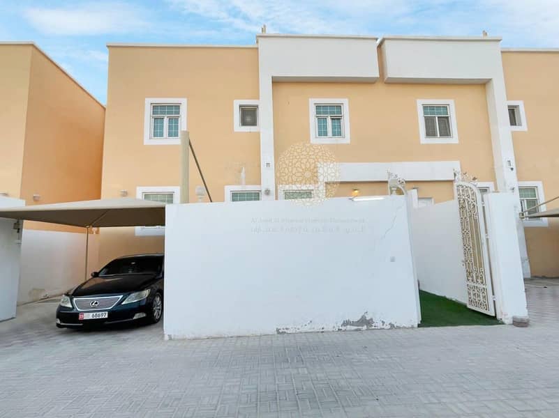 SHINING 3 MASTER BEDROOM COMPOUND VILLA WITH MAID ROOM FOR RENT IN KHALIFA CITY A