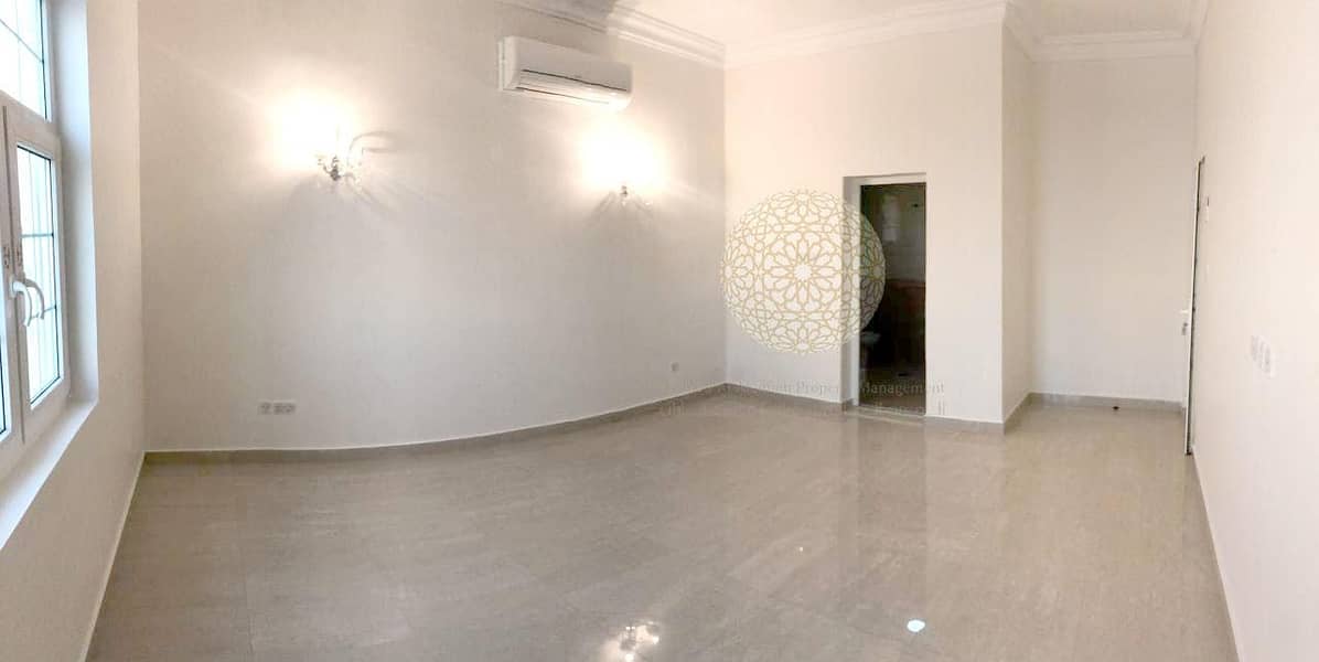 10 SHINING 3 MASTER BEDROOM COMPOUND VILLA WITH MAID ROOM FOR RENT IN KHALIFA CITY A