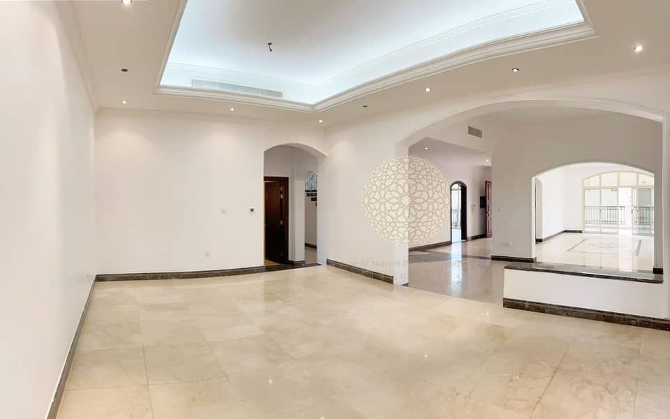 11 SUPER DELUXE 6 MASTER BEDROOM VILLA IN A LUXURY COMPOUND FOR RENT IN KHALIFA CITY A WITH DRIVER ROOM