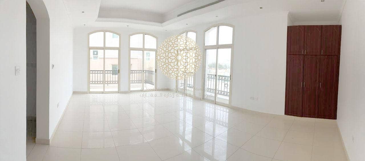 14 SUPER DELUXE 6 MASTER BEDROOM VILLA IN A LUXURY COMPOUND FOR RENT IN KHALIFA CITY A WITH DRIVER ROOM