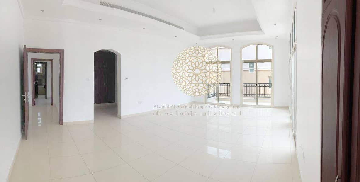 16 SUPER DELUXE 6 MASTER BEDROOM VILLA IN A LUXURY COMPOUND FOR RENT IN KHALIFA CITY A WITH DRIVER ROOM