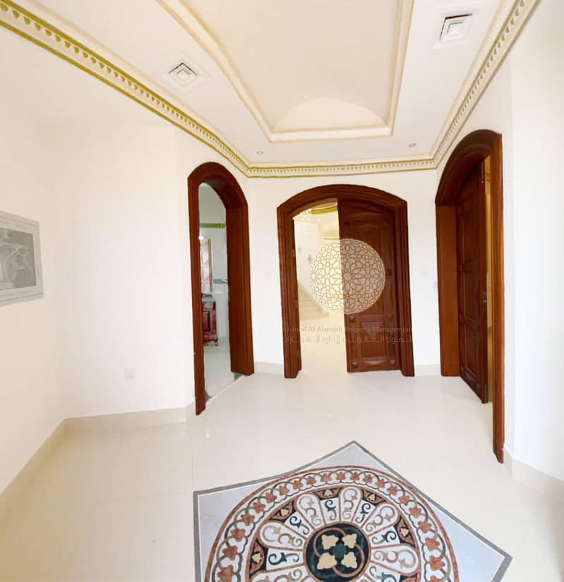 8 LUXURIOUS STONE FINISHING SEMI INDEPENDENT VILLA WITH 5 BEDROOM AND DRIVER ROOM FOR RENT IN MOHAMMED BIN ZAYED CITY