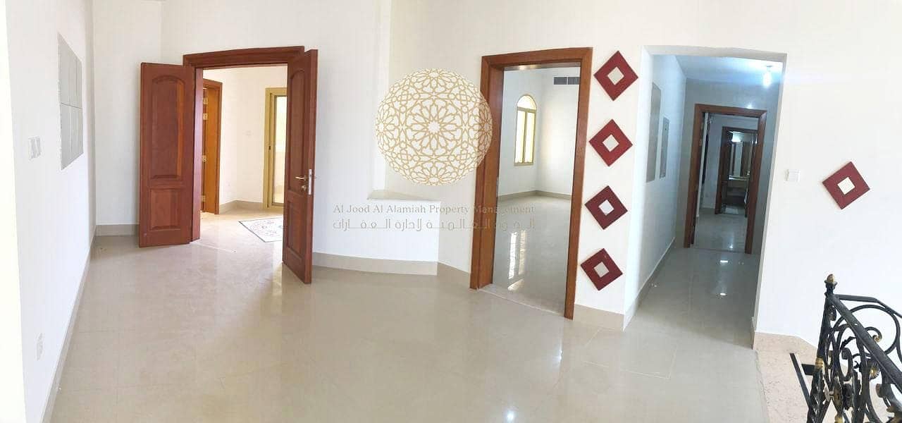 15 LUXURIOUS STONE FINISHING SEMI INDEPENDENT VILLA WITH 5 BEDROOM AND DRIVER ROOM FOR RENT IN MOHAMMED BIN ZAYED CITY