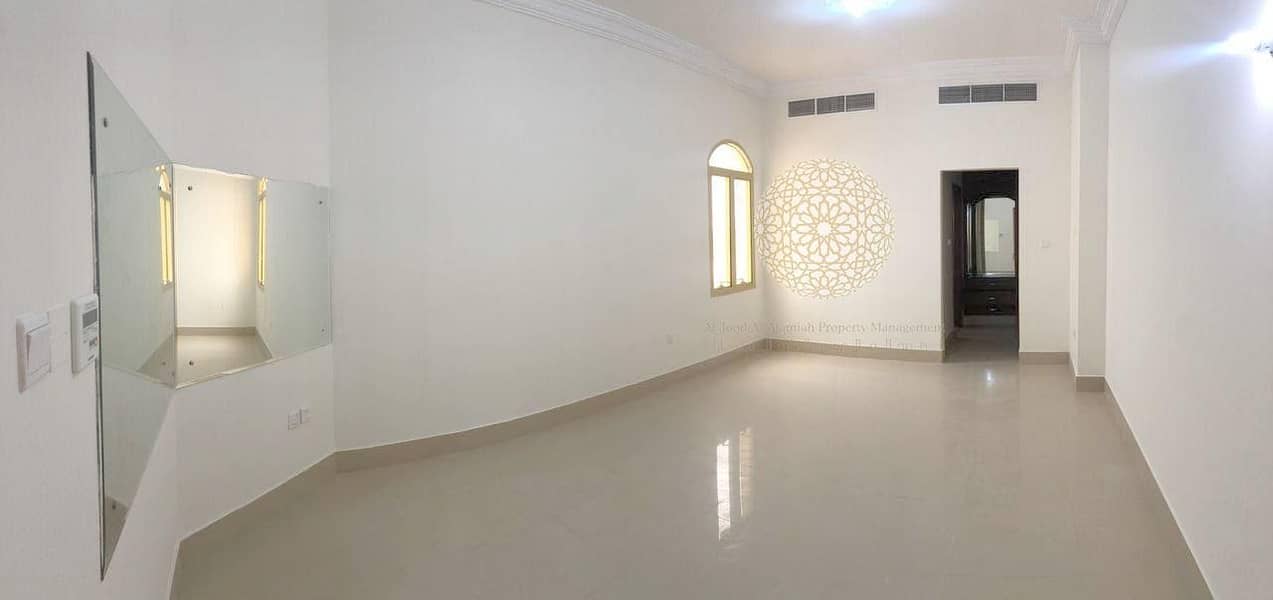 18 LUXURIOUS STONE FINISHING SEMI INDEPENDENT VILLA WITH 5 BEDROOM AND DRIVER ROOM FOR RENT IN MOHAMMED BIN ZAYED CITY