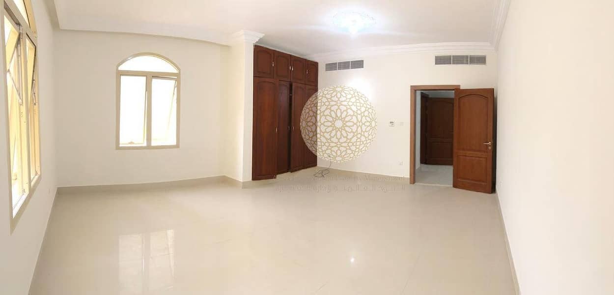 19 LUXURIOUS STONE FINISHING SEMI INDEPENDENT VILLA WITH 5 BEDROOM AND DRIVER ROOM FOR RENT IN MOHAMMED BIN ZAYED CITY
