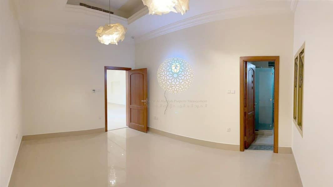 20 LUXURIOUS STONE FINISHING SEMI INDEPENDENT VILLA WITH 5 BEDROOM AND DRIVER ROOM FOR RENT IN MOHAMMED BIN ZAYED CITY