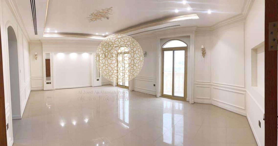 21 LUXURIOUS STONE FINISHING SEMI INDEPENDENT VILLA WITH 5 BEDROOM AND DRIVER ROOM FOR RENT IN MOHAMMED BIN ZAYED CITY