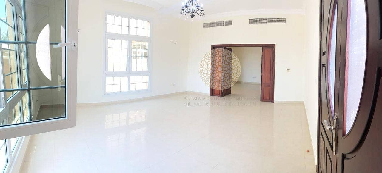 10 RED STONE FINISHING INDEPENDENT VILLA WITH 5  MASTER BEDROOM FOR RENT IN KHALIFA CITY A