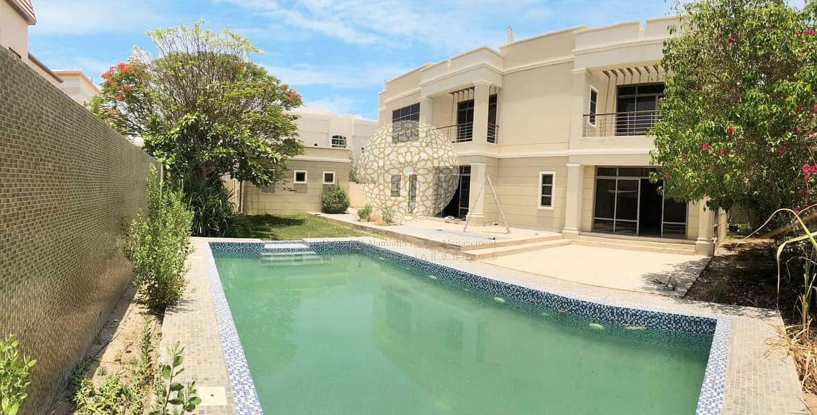 12 STAND ALONE LUXURIOUS 6 MASTER BEDROOM VILLA WITH SWIMMING POOL AND DRIVER ROOM FOR RENT IN KHALIFA CITY A