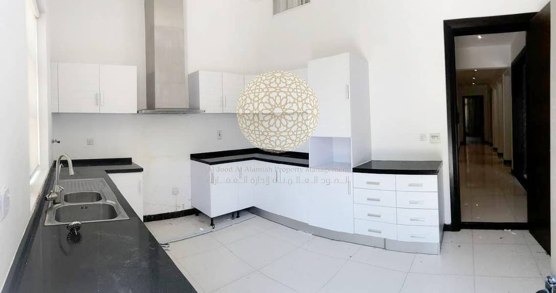 28 STAND ALONE LUXURIOUS 6 MASTER BEDROOM VILLA WITH SWIMMING POOL AND DRIVER ROOM FOR RENT IN KHALIFA CITY A