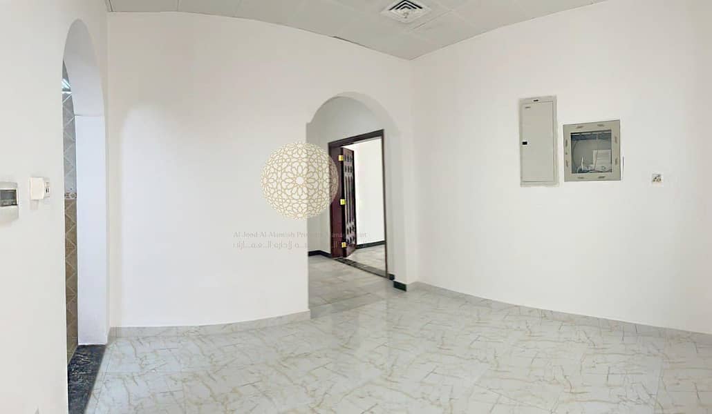 13 INDEPENDENT MULHAQ WITH 3 BEDROOM AND MAID ROOM FOR RENT IN KHALIFA CITY A