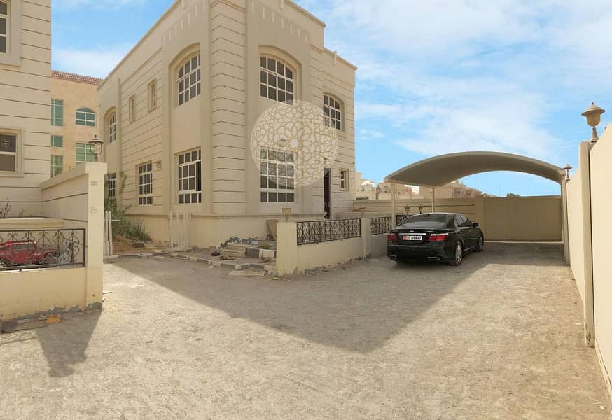 GREAT FINISHING CORNER COMPOUND VILLA WITH 3 BEDROOM AND MAID ROOM FOR RENT IN KHALIFA CITY A