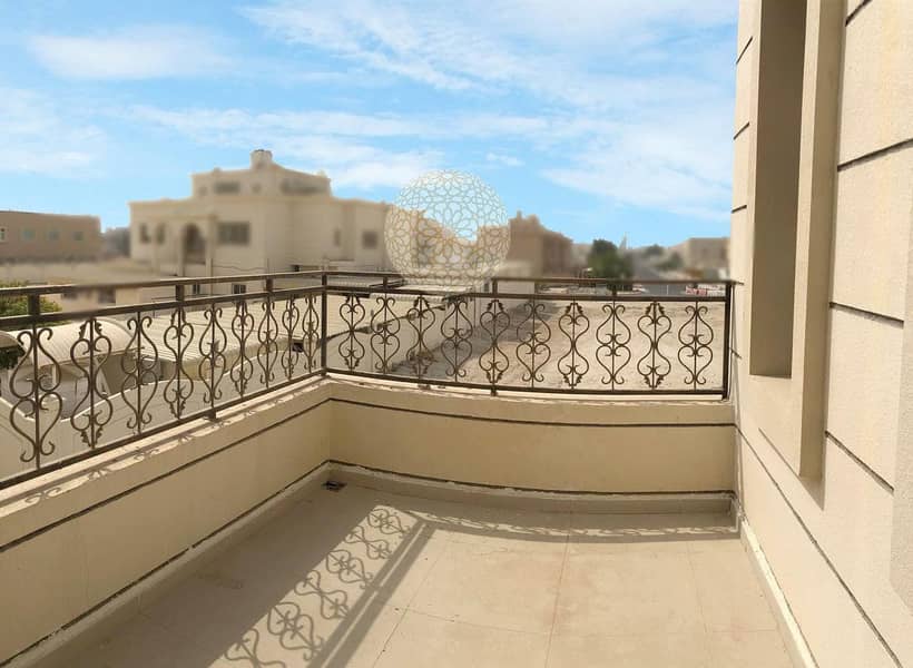 16 GREAT FINISHING CORNER COMPOUND VILLA WITH 3 BEDROOM AND MAID ROOM FOR RENT IN KHALIFA CITY A