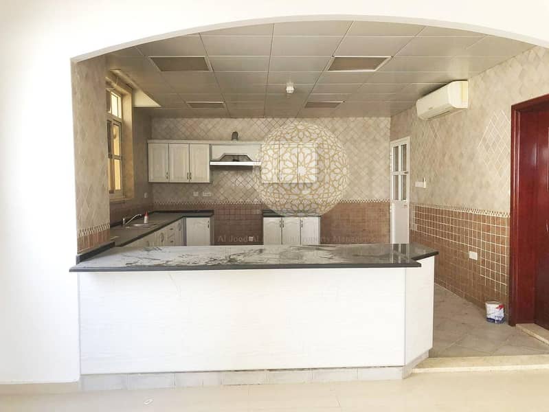 20 GREAT FINISHING CORNER COMPOUND VILLA WITH 3 BEDROOM AND MAID ROOM FOR RENT IN KHALIFA CITY A