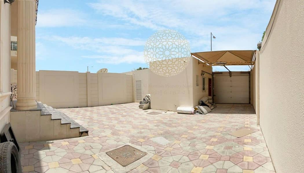 2 SPACIOUS SEMI INDEPENDENT 6 BEDROOM VILLA WITH KITCHEN INSIDE & OUTSIDE FOR RENT IN KHALIFA CITY A