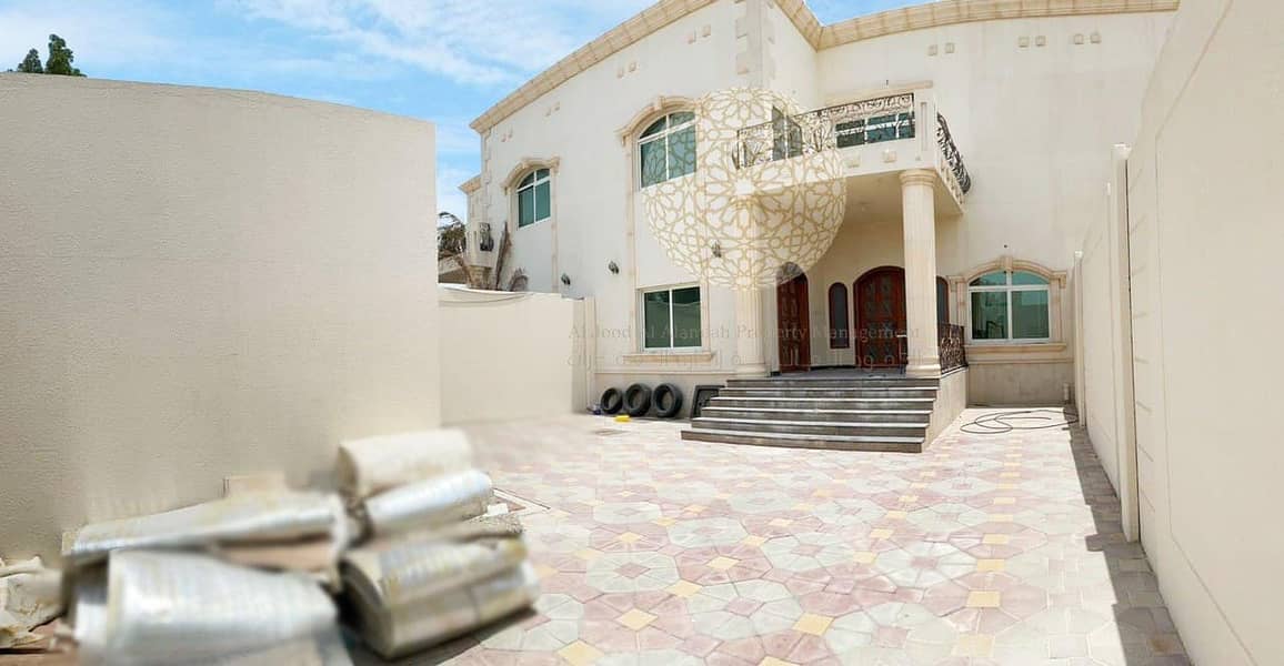 3 SPACIOUS SEMI INDEPENDENT 6 BEDROOM VILLA WITH KITCHEN INSIDE & OUTSIDE FOR RENT IN KHALIFA CITY A