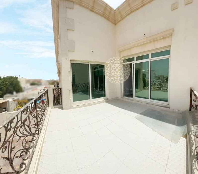 23 SPACIOUS SEMI INDEPENDENT 6 BEDROOM VILLA WITH KITCHEN INSIDE & OUTSIDE FOR RENT IN KHALIFA CITY A