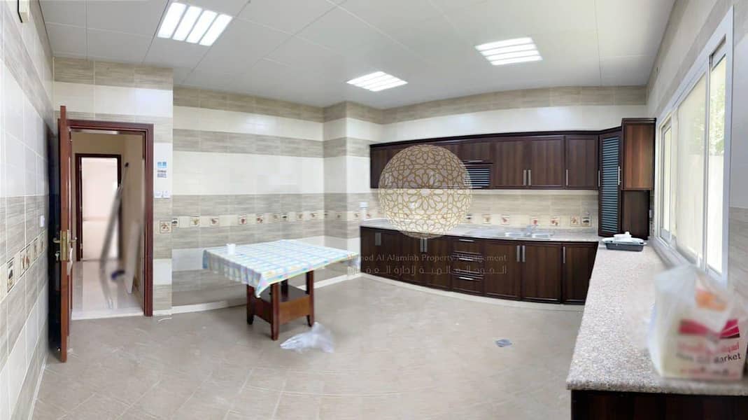 34 SPACIOUS SEMI INDEPENDENT 6 BEDROOM VILLA WITH KITCHEN INSIDE & OUTSIDE FOR RENT IN KHALIFA CITY A