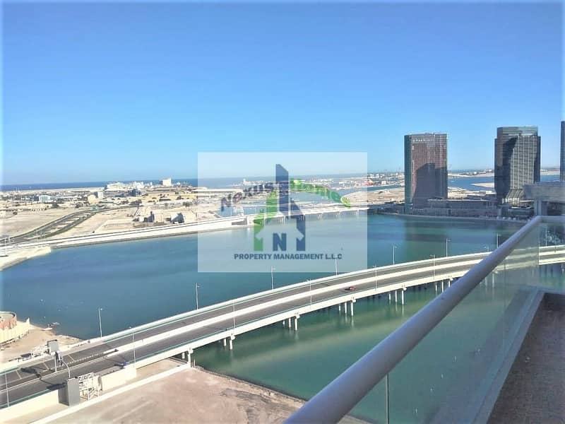 Full Sea View 4BR Maids Kitchen Appliances Bay View Tower Corniche