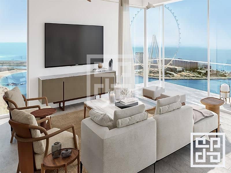 Full Sea View& Dubai Eye | Resale 3BR | Payment Plan