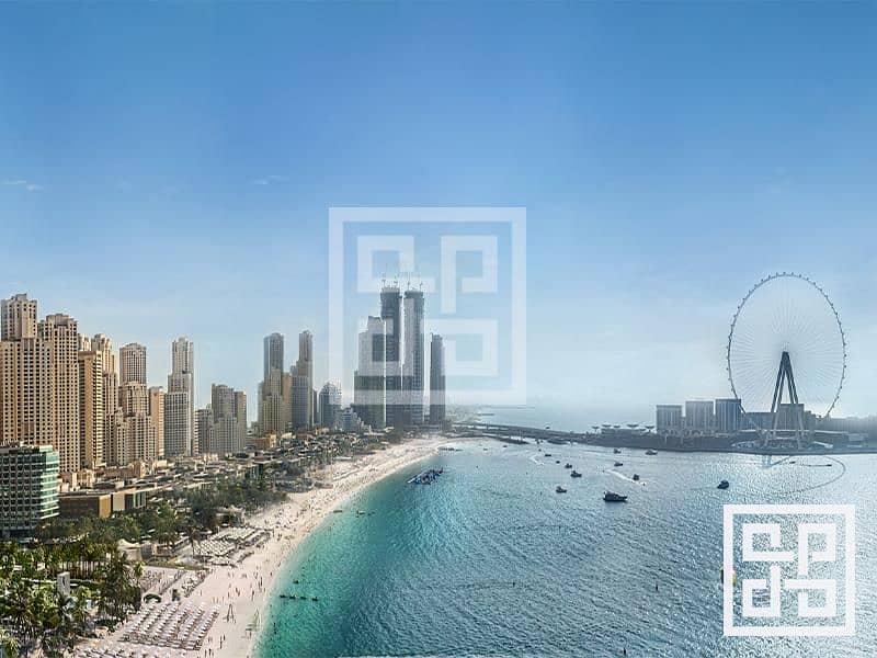 8 Full Sea View& Dubai Eye | Resale 3BR | Payment Plan
