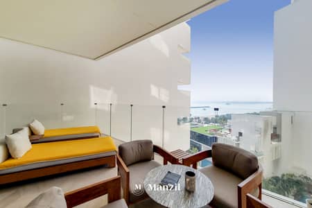 فلیٹ 2 غرفة نوم للايجار في نخلة جميرا، دبي - Balcony View