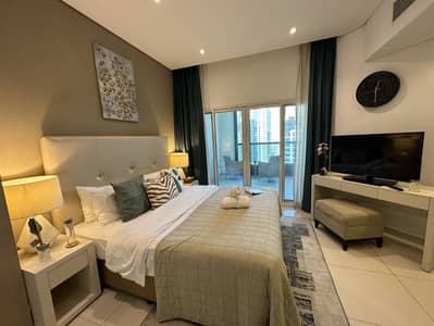 استوديو  للايجار في الخليج التجاري، دبي - Bedroom Area