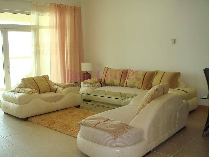 Furnished|Full Sea View 1BR|Beach Access