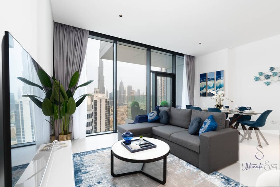 Ultimate Stay | 2 Bedroom | Burj Khalifa View | Ultra Modern | Business Bay
