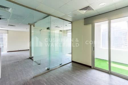 Office for Sale in Business Bay, Dubai - Partitioned Office | Well Fitted | DED License