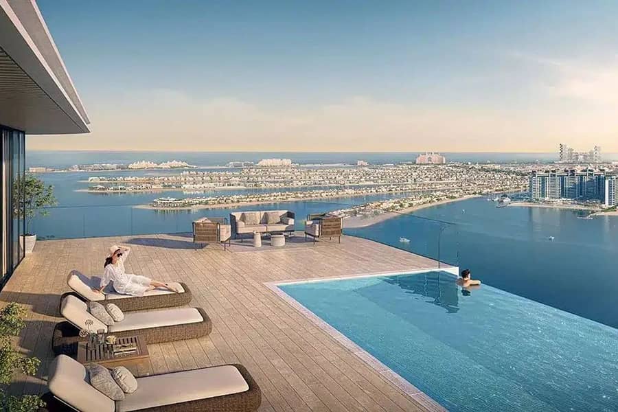 位于迪拜港，艾玛尔海滨社区，海湾胜景大厦 1 卧室的公寓 5550000 AED - 8089807