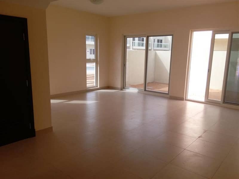 Brand New Townhouse 3 B/R w/ Maids w / 2 Balconies along With 2 Car Parkings ! Warsan Village