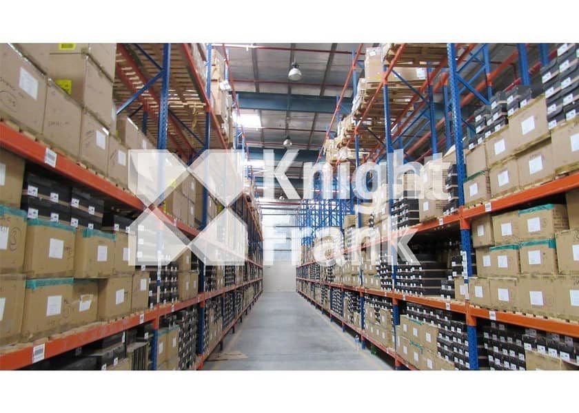 Grade A logistics warehouse with racking