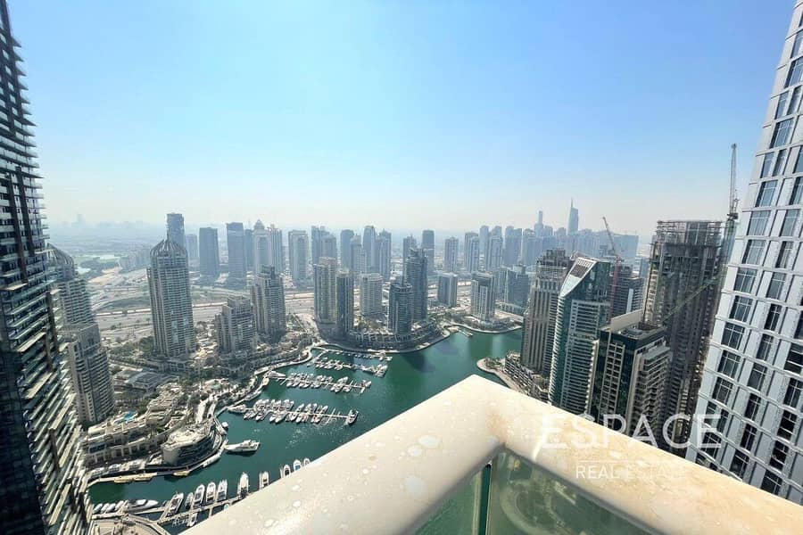 Marina View | Furnished 3 BR | High Floor