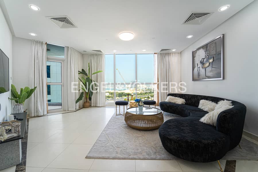 CHILLER FREE | FULLY FURNISHED l PARTIAL PALM VIEW CHILLER FREE | FULLY FURNISHED l PARTIAL PALM VIEW