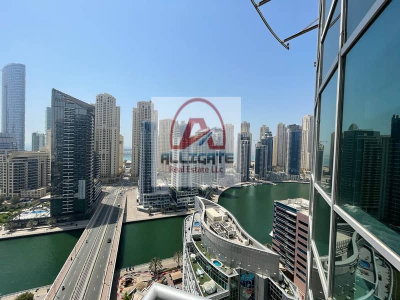 9 2 BR+Maid's room with balcony in Dubai Marina.