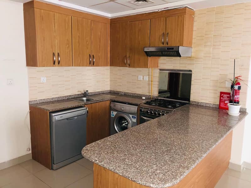 24 FK-PAY 52K AND GET BEAUTIFULL FULLY FURNISHED 3 BEDROOM IN DOWN TOWN JABEL ALI