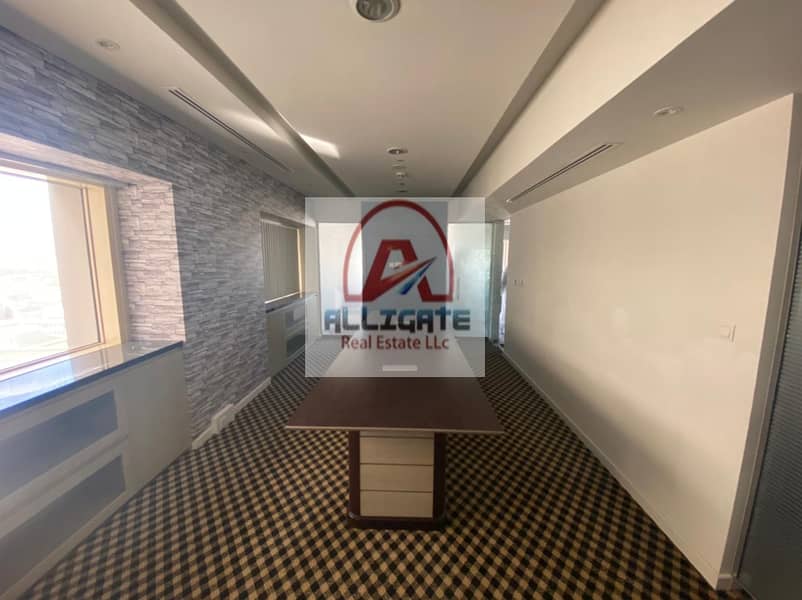 4 Chiller free fitted with partitions office for rent in SZR