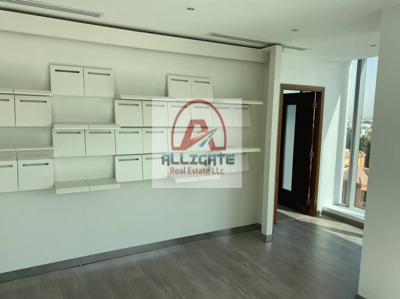 5 Fitted and partitions  office for rent on SZR ( AC free)