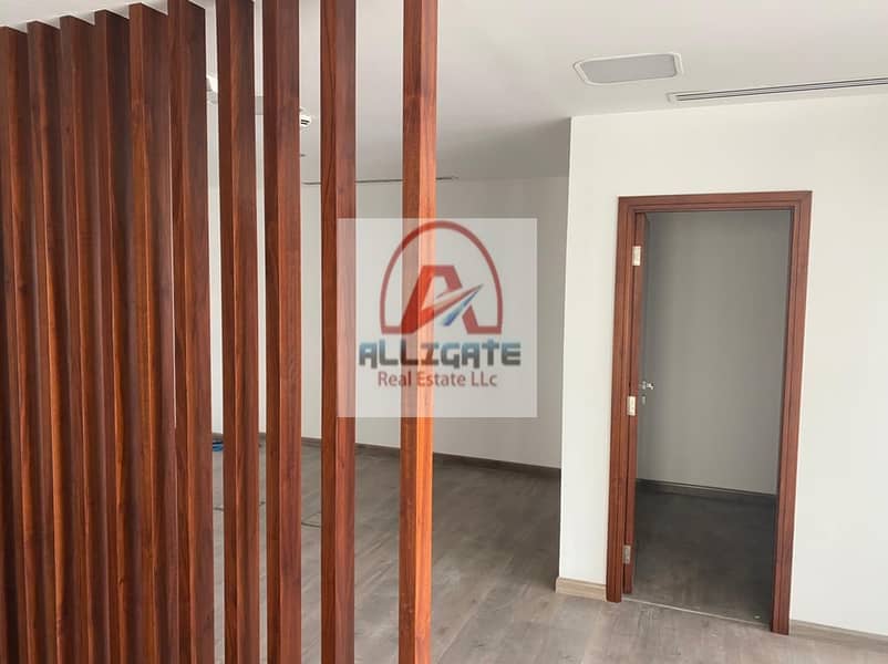 6 Fitted and partitions  office for rent on SZR ( AC free)