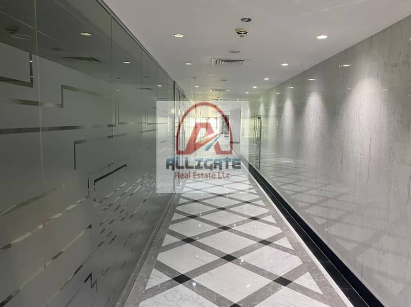 7 Fitted and partitions  office for rent on SZR ( AC free)