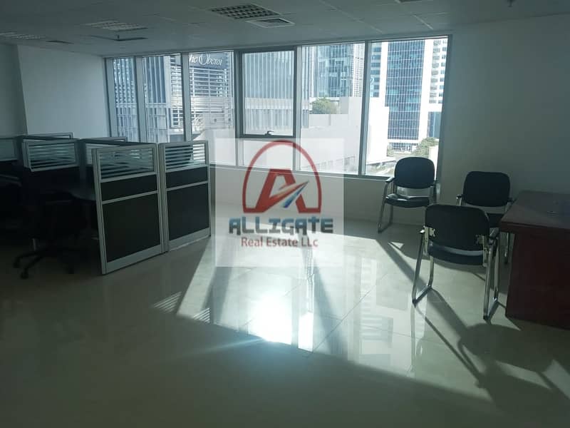 7 DN-Partially Furnished Office with 2 partition l near Metro