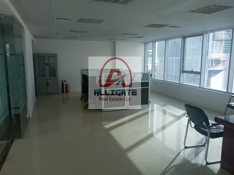 8 DN-Partially Furnished Office with 2 partition l near Metro