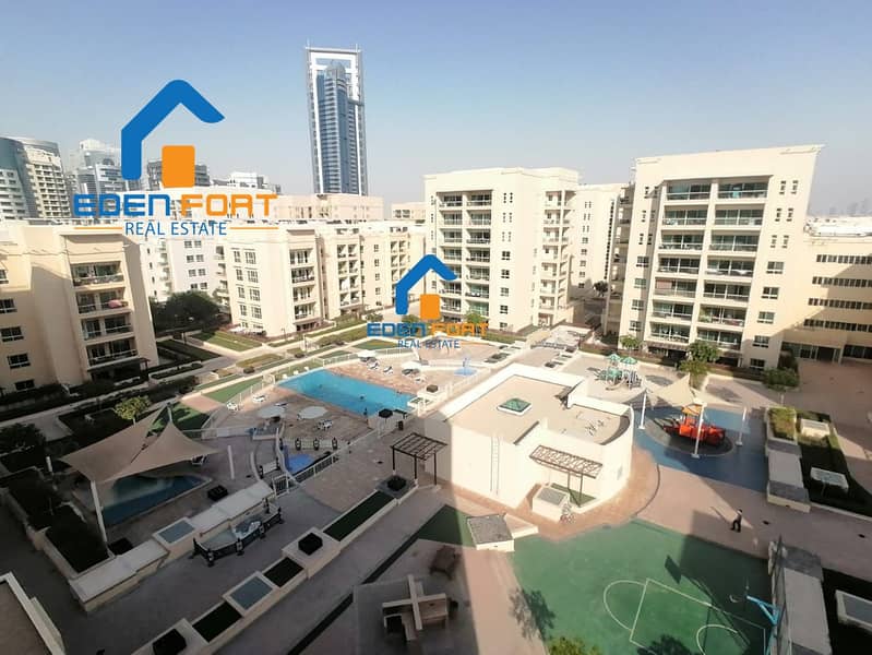 Huge & Nice | Fully  Furnished 2 BHK | Pool Facing | Al Alka 2 | Greens